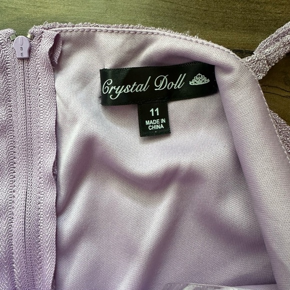 Crystal Doll Lilac Textured Mini Dress – Size 11 (NWT) - Picture 7 of 11